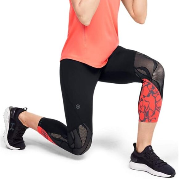 Under Armour Women's Rush Wild Crop Leggings Size L NEW With TAGS - Picture 3 of 14